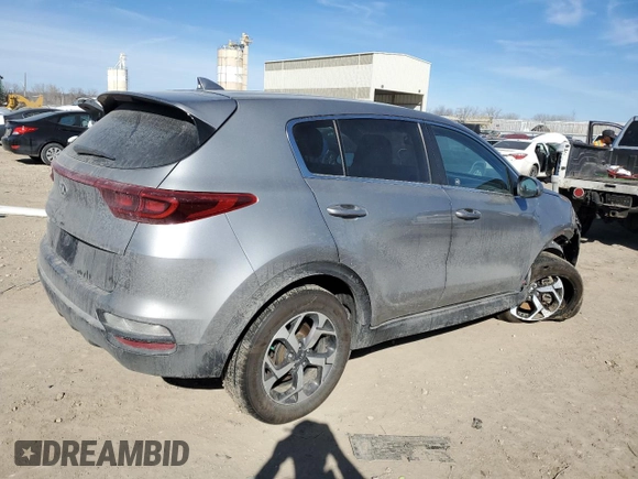 2021 Kia Sportage LX with VIN KNDPM3AC2M7911439, listed as a Copart auction lot 47316355 with 67,351 mi miles and Salvage Title. Bid and sale history available at DreamBid. Image 3.