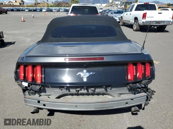 2017 Ford Mustang V6 with VIN 1FATP8EM8H5286333, listed as a Copart auction lot 89166155 with 98,391 mi miles and Salvage Title. Bid and sale history available at carsss.com. Image 6.