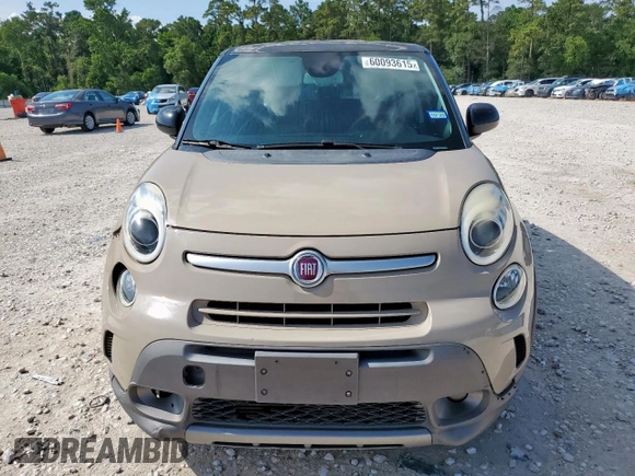 2014 FIAT 500L Trekking with VIN ZFBCFADH5EZ021708, listed as a Copart auction lot 60093615 with 160,414 mi miles and Salvage title. Bid and sale history available at DreamBid. Image 5.