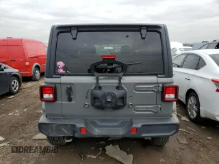 2021 Jeep Wrangler Unlimited Sahara High Altitude with VIN 1C4HJXEG3MW614509, listed as a Copart auction lot 80878533 with 45,660 mi miles and Clean title. Bid and sale history available at DreamBid. Image 6.