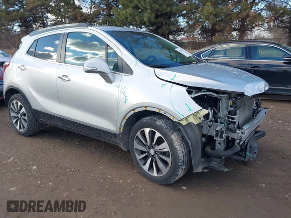 2017 Buick Encore Essence with VIN KL4CJCSB5HB143630, listed as a IAAI auction lot 41699092 with 73,557 mi miles and . Bid and sale history available at carsss.com. Image 1.