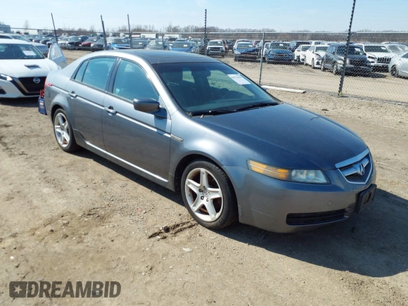2005 Acura TL with VIN 19UUA66235A042756, listed as a IAAI auction lot 41722456 with 136,067 mi miles. Bid and sale history available at carsss.com. Image 1.