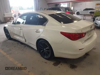 2015 Infiniti Q50 with VIN JN1BV7AP0FM347685, listed as a IAAI auction lot 42690285 with 126,957 mi miles and . Bid and sale history available at DreamBid. Image 3.
