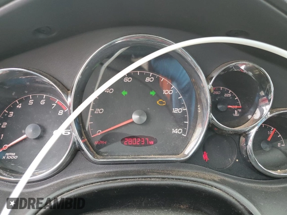 2007 Pontiac G6 1SV Value Leader with VIN 1G2ZF58B574103222, listed as a Copart auction lot 46244285 with 280,237 mi miles and Salvage Title. Bid and sale history available at carsss.com. Image 9.