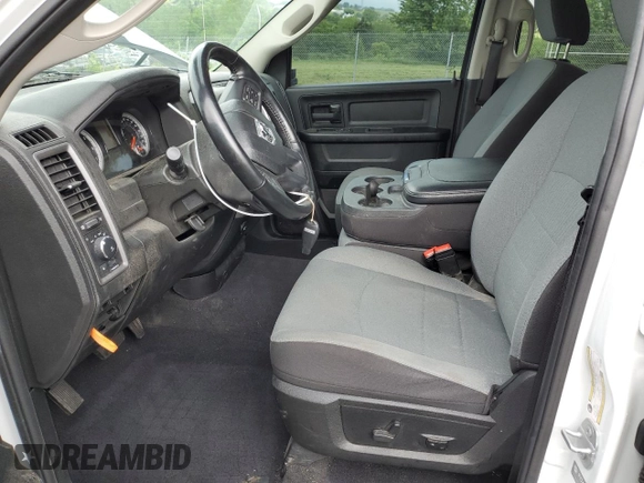 2022 Ram 1500 Tradesman with VIN 1C6RR7FG2NS226649, listed as a Copart auction lot 56928205 with 56,188 mi miles and Salvage title. Bid and sale history available at DreamBid. Image 7.