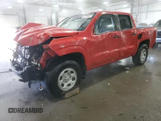 2022 Nissan Frontier S with VIN 1N6ED1EK1NN629963, listed as a Copart auction lot 45776585 with 38,740 mi miles and Salvage Title. Bid and sale history available at carsss.com. Image 1.