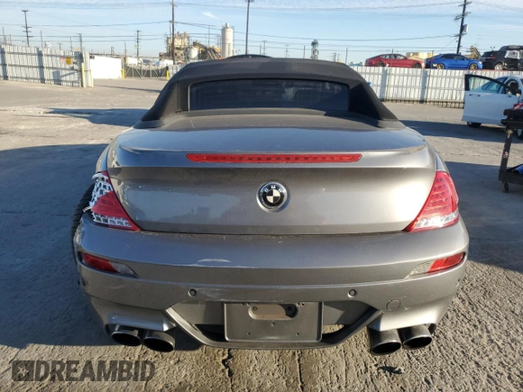 2009 BMW 6 Series 650i with VIN WBAEB535X9C224051, listed as a Copart auction lot 46105185 with 152,898 mi miles and Salvage Title. Bid and sale history available at carsss.com. Image 6.
