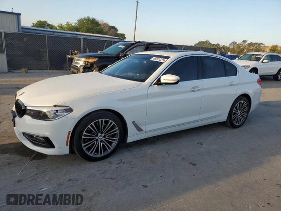2018 BMW 5 Series 530i with VIN WBAJA5C55JWA37713, listed as a Copart auction lot 49261225 with 79,941 mi miles and Clean Title. Bid and sale history available at DreamBid. Image 1.