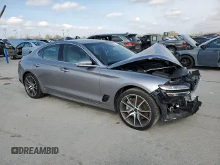 2025 Genesis G70 2.5T with VIN KMTG34SC1SU153729, listed as a Copart auction lot 51311795 with 13,251 mi miles and Salvage Title. Bid and sale history available at carsss.com. Image 4.