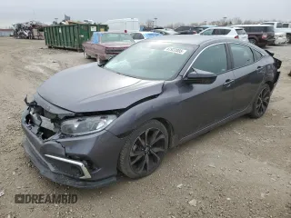 2019 Honda Civic Sedan Sport with VIN 2HGFC2F85KH581389, listed as a Copart auction lot 47922085 with 56,050 mi miles and Salvage Title. Bid and sale history available at carsss.com. Image 1.