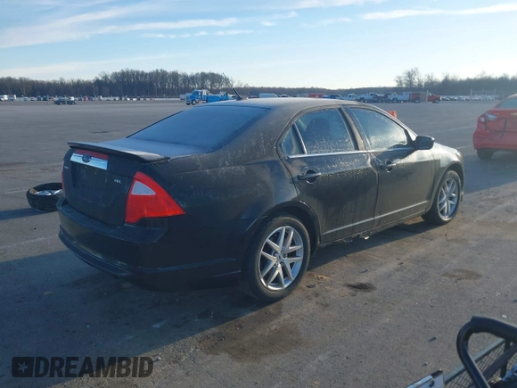 2010 Ford Fusion SEL with VIN 3FAHP0JA5AR174143, listed as a IAAI auction lot 41849295 with 165,544 mi miles. Bid and sale history available at carsss.com. Image 4.