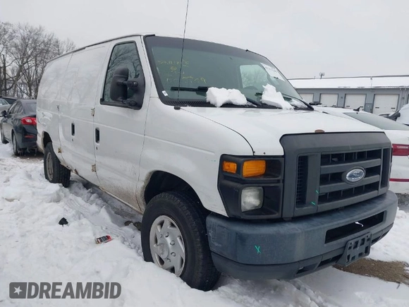 2014 Ford Econoline Cargo Super Duty Commercial with VIN 1FTSE3EL5EDA27709, listed as a IAAI auction lot 41215241 with 214,536 mi miles and . Bid and sale history available at carsss.com. Image 1.