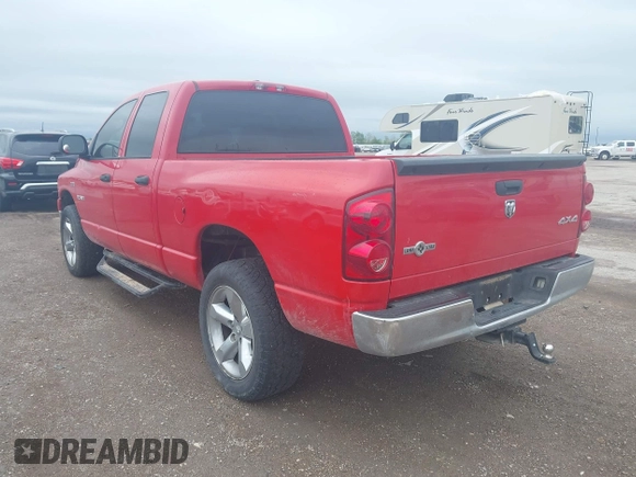 2008 Dodge 1500 SLT with VIN 1D7HU18268S601342, listed as a IAAI auction lot 41930805 with 103,741 mi miles and . Bid and sale history available at DreamBid. Image 3.
