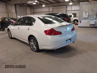 2013 Infiniti G37 x with VIN JN1CV6AR6DM751636, listed as a IAAI auction lot 41129545 with 125,487 mi miles and . Bid and sale history available at carsss.com. Image 3.