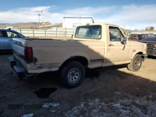 1990 Ford F-150 "S" with VIN 1FTDF15Y9LNA50360, listed as a Copart auction lot 89195765 with 88,604 mi miles and Clean Title. Bid and sale history available at carsss.com. Image 3.