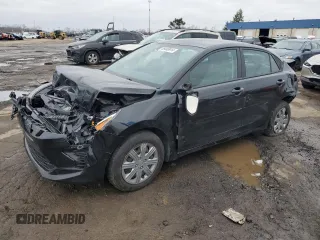 2023 Kia Rio LX with VIN 3KPA24AD1PE621644, listed as a Copart auction lot 85495914 with 0 mi miles and Salvage Title. Bid and sale history available at carsss.com. Image 1.