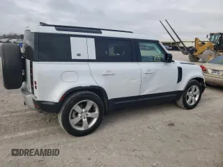 2021 Land Rover Defender S with VIN SALEJERX7M2044693, listed as a Copart auction lot 79848234 with 46,881 mi miles and Salvage title. Bid and sale history available at DreamBid. Image 3.