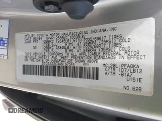 2004 Toyota Sienna XLE with VIN 5TDZA22C34S167544, listed as a IAAI auction lot 41936394 with 111,193 mi miles and . Bid and sale history available at DreamBid. Image 9.