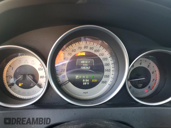 2014 Mercedes-Benz C 300 Sport with VIN WDDGF8AB6EG253744, listed as a Copart auction lot 50181075 with 108,362 mi miles and Salvage Title. Bid and sale history available at DreamBid. Image 9.