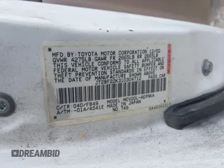 2001 Toyota Camry LE z VIN JT2BF22K310304712, wystawiony jako IAAI lot #42386743 z przebiegiem 103 552 mil mil oraz . Historia ofert i sprzedaży dostępna na DreamBid. Obrazek 9.