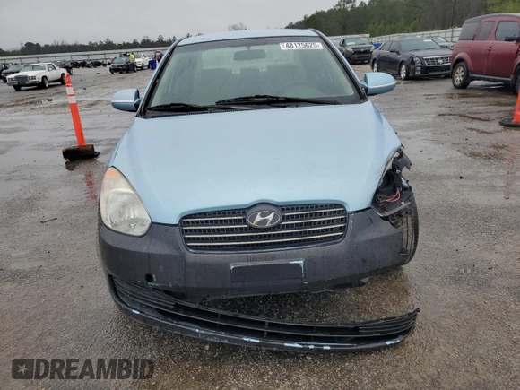 2009 Hyundai Accent Auto GLS with VIN KMHCN46C89U384585, listed as a Copart auction lot 48125625 with 158,089 mi miles and Clean Title. Bid and sale history available at carsss.com. Image 5.