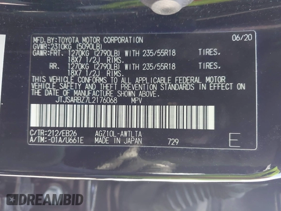 2020 Lexus NX 300 F Sport с VIN JTJSARBZ7L2176068, выставлен на аукционе IAAI как лот 41998324 с пробегом 70 374 миль миль и . История ставок и продаж доступна на DreamBid. Изображение 9.