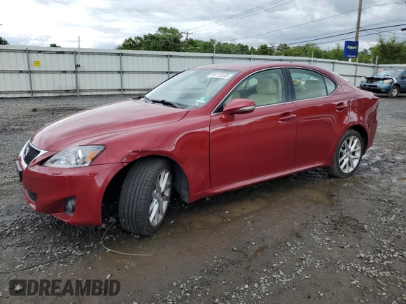 2012 Lexus IS 350 z VIN JTHCE5C26C5002981, wystawiony jako Copart lot #58119135 z przebiegiem Nie podano mil oraz Szkoda całkowita • Salvage title. Historia ofert i sprzedaży dostępna na DreamBid. Obrazek 1.