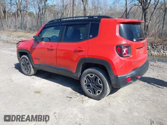 2016 Jeep Renegade Trailhawk with VIN ZACCJBCT1GPE28594, listed as a IAAI auction lot 42099461 with 120,117 mi miles and . Bid and sale history available at carsss.com. Image 3.