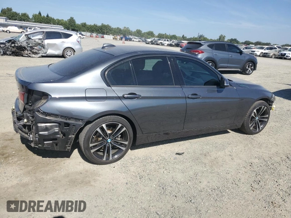 2018 BMW 3 Series 330i with VIN WBA8B9G54JNU95856, listed as a Copart auction lot 58526465 with 93,746 mi miles and Salvage title. Bid and sale history available at DreamBid. Image 3.
