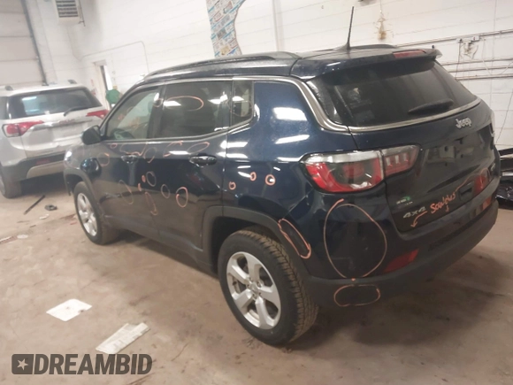 2020 Jeep Compass Latitude with VIN 3C4NJDBB7LT157086, listed as a IAAI auction lot 41263623 with 103,783 mi miles and . Bid and sale history available at DreamBid. Image 3.