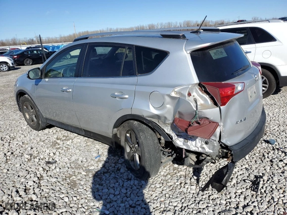 2015 Toyota RAV4 XLE with VIN JTMRFREV7FD152065, listed as a Copart auction lot 80750283 with 115,187 mi miles and Salvage Title. Bid and sale history available at carsss.com. Image 2.