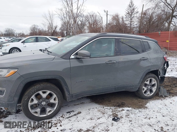 2020 Jeep Compass Limited with VIN 3C4NJDCBXLT104350, listed as a IAAI auction lot 41251659 with 151,379 mi miles. Bid and sale history available at carsss.com. Image 15.