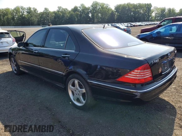 2003 Mercedes-Benz S 500 с VIN WDBNG84J63A328507, выставлен на аукционе Copart как лот 62529355 с пробегом 160 608 миль миль и Списание • Salvage title. История ставок и продаж доступна на DreamBid. Изображение 2.