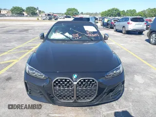 2023 BMW 4 Series M440i with VIN WBA53AT08PCL58435, listed as a IAAI auction lot 41745514 with 23,161 mi miles and . Bid and sale history available at carsss.com. Image 12.