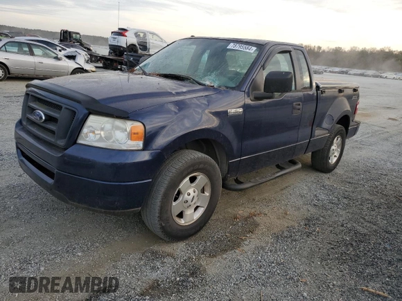 2007 Ford F-150 STX with VIN 1FTRF02267KB67255, listed as a Copart auction lot 78795584 with 166,024 mi miles and Salvage Title. Bid and sale history available at carsss.com. Image 1.