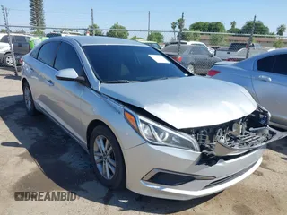 2017 Hyundai Sonata 2.4L with VIN 5NPE24AF5HH541585, listed as a IAAI auction lot 42181953 with 116,768 mi miles and . Bid and sale history available at carsss.com. Image 1.