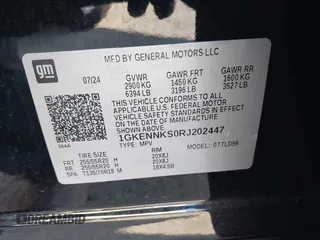 2024 GMC Acadia AWD Elevation z VIN 1GKENNKS0RJ202447, wystawiony jako IAAI lot #41698937 z przebiegiem 11 025 mil mil oraz . Historia ofert i sprzedaży dostępna na DreamBid. Obrazek 9.