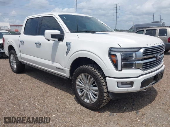 2024 Ford F-150 with VIN 1FTFW7LD1RFB88697, listed as a IAAI auction lot 42143029 with 6,996 mi miles and . Bid and sale history available at DreamBid. Image 1.