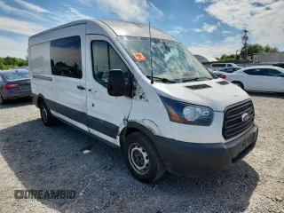 2019 Ford Transit with VIN 1FTYR2CM9KKA75600, listed as a Copart auction lot 64429025 with 133,503 mi miles and Salvage title. Bid and sale history available at DreamBid. Image 4.