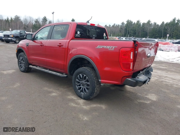 2020 Ford Ranger XL with VIN 1FTER4FH5LLA59886, listed as a IAAI auction lot 41721687 with 26,550 mi miles. Bid and sale history available at carsss.com. Image 3.