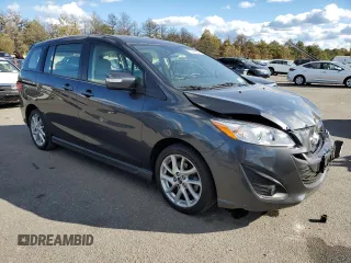 2015 Mazda 5 Grand Touring with VIN JM1CW2DL8F0180607, listed as a Copart auction lot 75585224 with 47,954 mi miles and Salvage title. Bid and sale history available at DreamBid. Image 4.