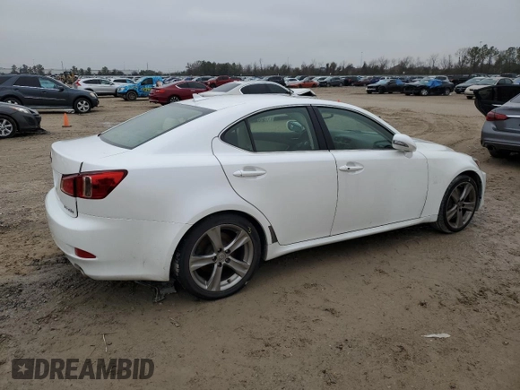 2012 Lexus IS 350 with VIN JTHBE5C26C5030856, listed as a Copart auction lot 42495955 with 129,950 mi miles and Salvage title. Bid and sale history available at DreamBid. Image 3.