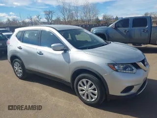 2016 Nissan Rogue S with VIN JN8AT2MT1GW003044, listed as a IAAI auction lot 41665683 with 55,835 mi miles. Bid and sale history available at carsss.com. Image 1.