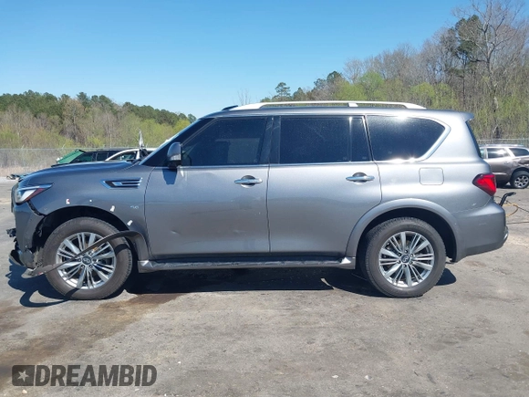 2018 Infiniti QX80 with VIN JN8AZ2NF2J9665048, listed as a IAAI auction lot 41791793 with 166,190 mi miles and . Bid and sale history available at DreamBid. Image 14.