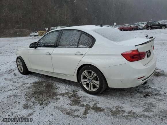 2016 BMW 3 Series 328i xDrive with VIN WBA8E3G56GNT78843, listed as a Copart auction lot 89106735 with 107,033 mi miles and Salvage Title. Bid and sale history available at carsss.com. Image 2.