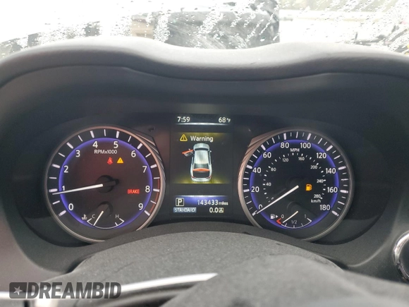 2015 Infiniti Q50 Premium with VIN JN1BV7AR0FM410138, listed as a Copart auction lot 50978665 with 143,433 mi miles and Non Repairable. Bid and sale history available at carsss.com. Image 9.