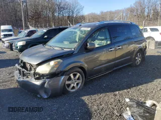 2008 Nissan Quest with VIN 5N1BV28U08N116662, listed as a Copart auction lot 84849304 with 0 mi miles and Salvage Title. Bid and sale history available at carsss.com. Image 1.