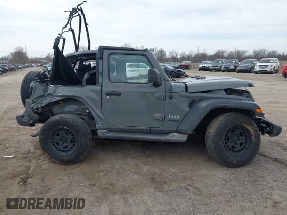 2018 Jeep Wrangler Sport S with VIN 1C4GJXAGXJW197483, listed as a IAAI auction lot 41825305 with 64,173 mi miles and . Bid and sale history available at DreamBid. Image 14.