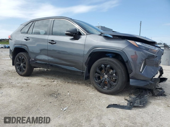 2024 Toyota RAV4 Hybrid XSE with VIN 2T3E6RFV4RW047617, listed as a Copart auction lot 49290335 with 24,190 mi miles and Salvage Title. Bid and sale history available at carsss.com. Image 4.
