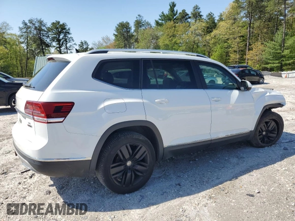 2018 Volkswagen Atlas SEL with VIN 1V2MR2CA4JC579242, listed as a Copart auction lot 56152485 with 97,362 mi miles and Salvage title. Bid and sale history available at DreamBid. Image 3.